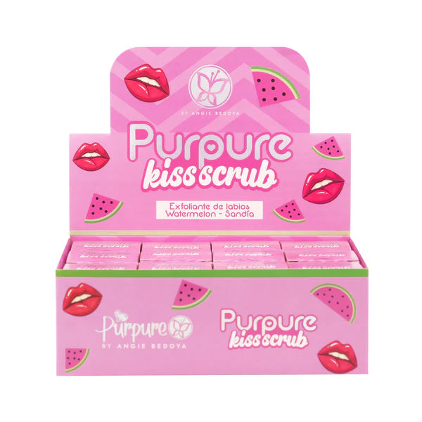 Display Exfoliante de Labios Kiss Scrub Purpure