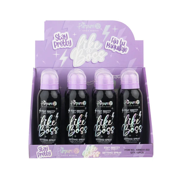 Display Fijador Maquillaje Like Boss Purpure