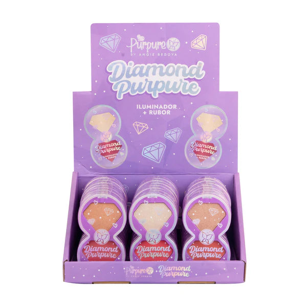 Display Iluminador + Rubor Diamond - PURPURE